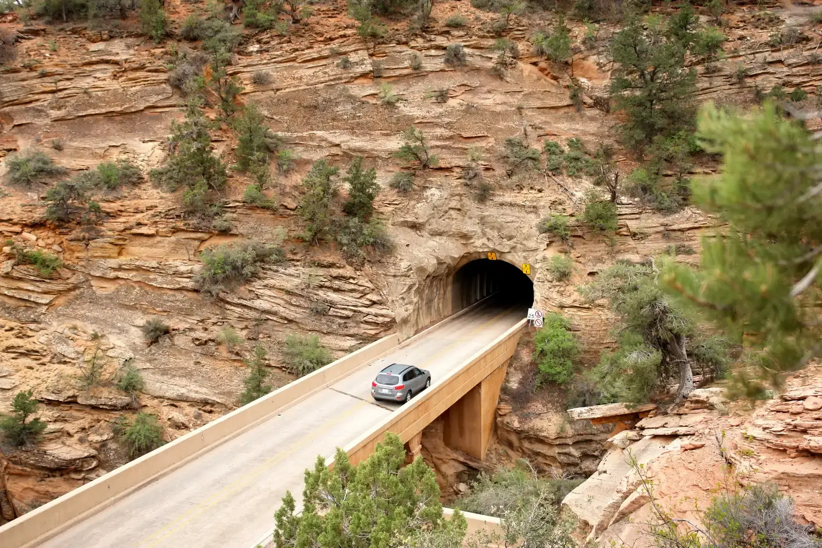 #7 - Zion-Mount Carmel Tunnel, Zion National Park, Utah (1930) (Mt Carmel Tunnel through Zion National Park, CC BY 2.0)
