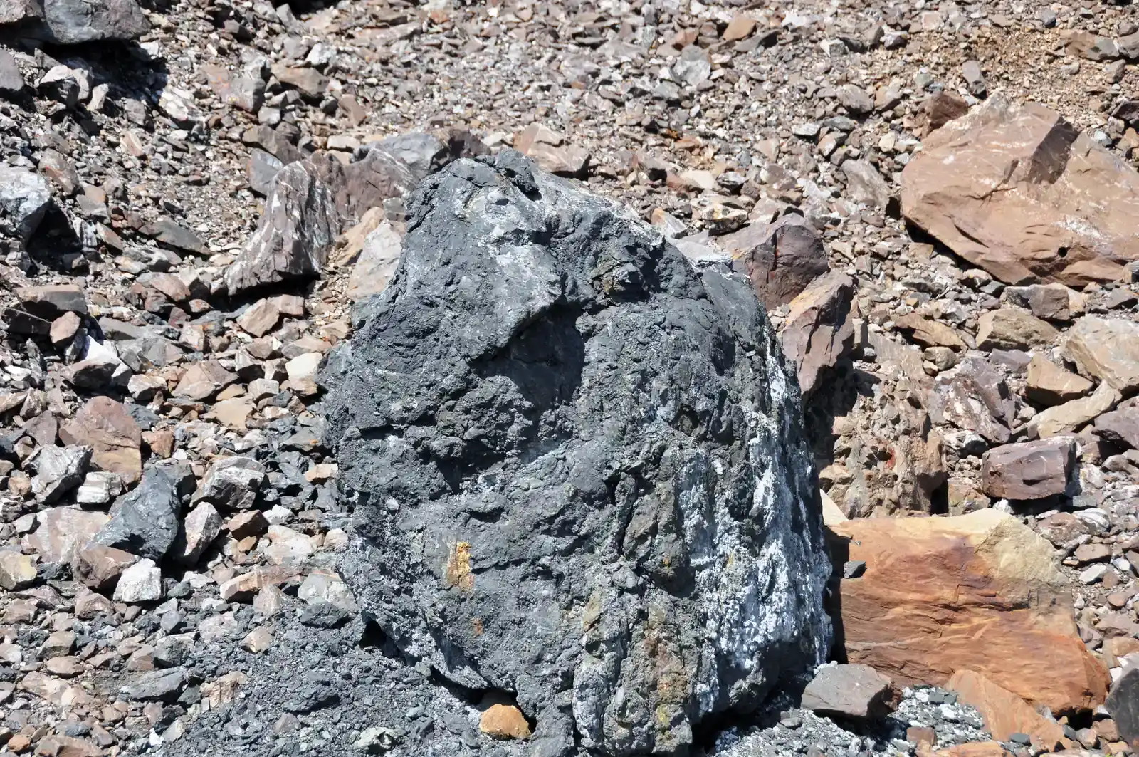 The Iron-Sulfur World Theory: Chemistry on a Mineral Scaffold (Black smoker rocks (sulfidic wad) (Helen Iron-Formation, Neoarchean, 2696-2749 Ma; Sir James Pit, Eleanor Iron Range, Ontario, Canada) 6, CC BY 2.0)