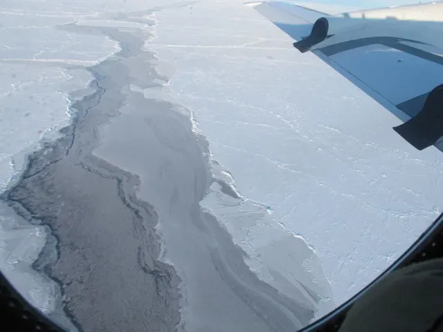 7. Thick ice sheets literally warped Earth’s crust and changed gravity (Sea Ice North of Fairbanks, Public domain)