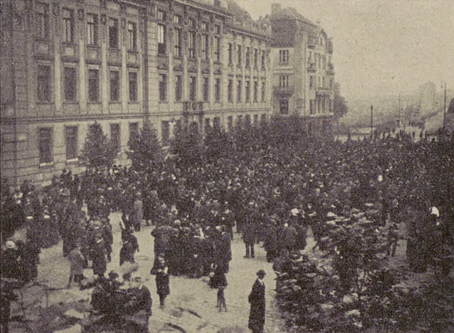#4 - Europe's Riots and Ireland's Silent Killer (NEDVĚD, Antonín. Jak to bylo 1914-1918 v Plzni a na českém západě: záznamy a dokumenty. Plzeň: Grafika, 1939, s. 305. Onlineː https://digitalnistudovna.army.cz/uuid/uuid:452f2e4b-3bf8-11eb-b9a0-001b63bd97ba, Public domain)