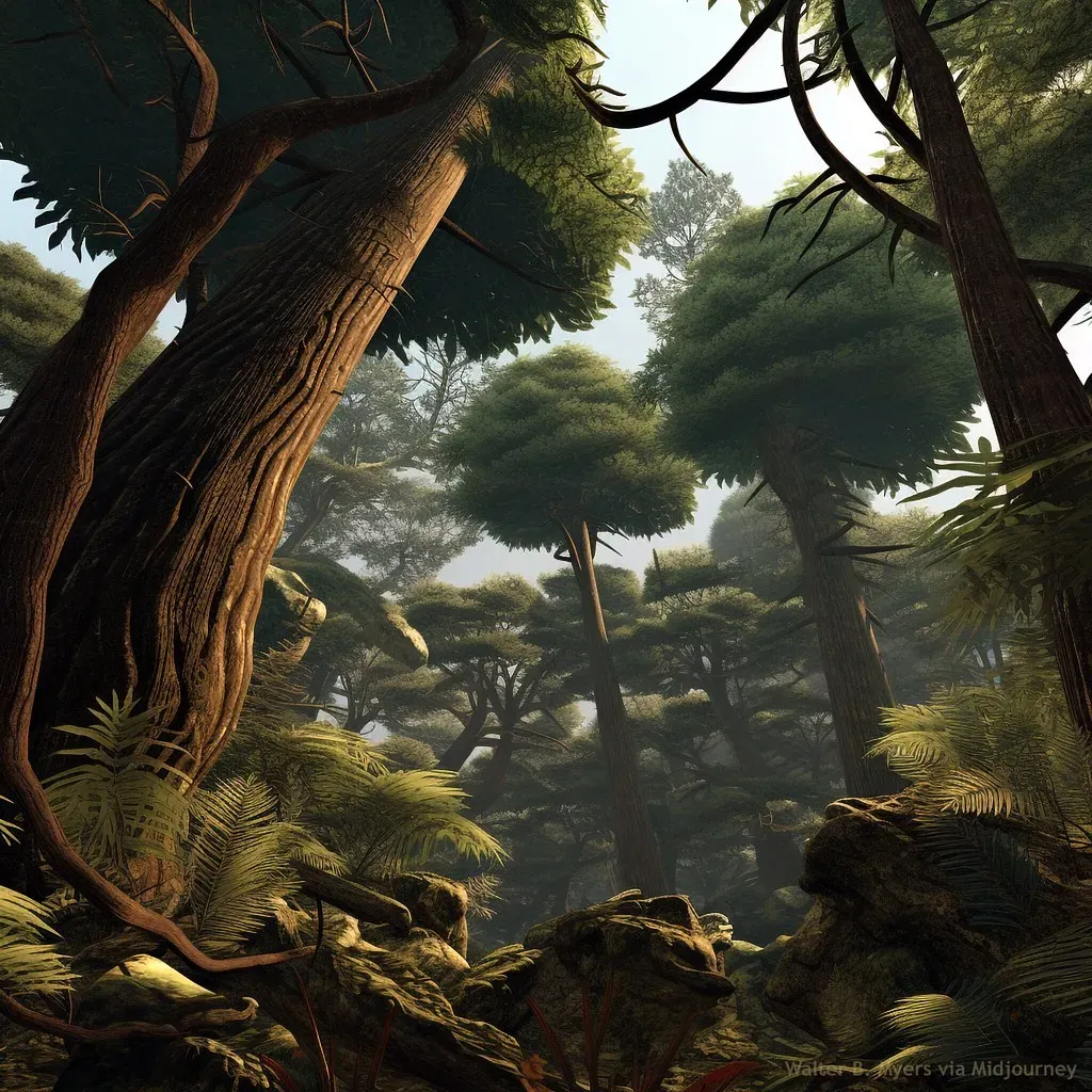 Gymnosperms as the Backbone of Dinosaur Diets (Image Credits: Flickr)