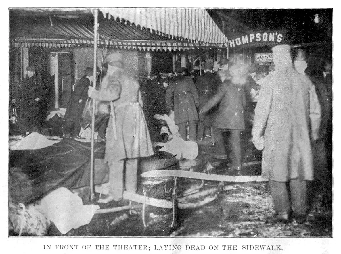 #3 - The Iroquois Theatre Fire (1903) Invented the Panic Bar (By http://fire-truck.ru/encyclopedia/pozharyi-v-teatrah.html/nggallery/slideshow, CC BY-SA 4.0)