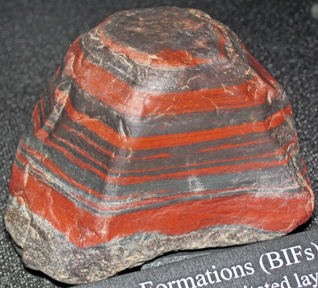 Banded Iron Formations: Stripes That Tell the Story of Our Atmosphere (James St. John, Flickr, CC BY 2.0)