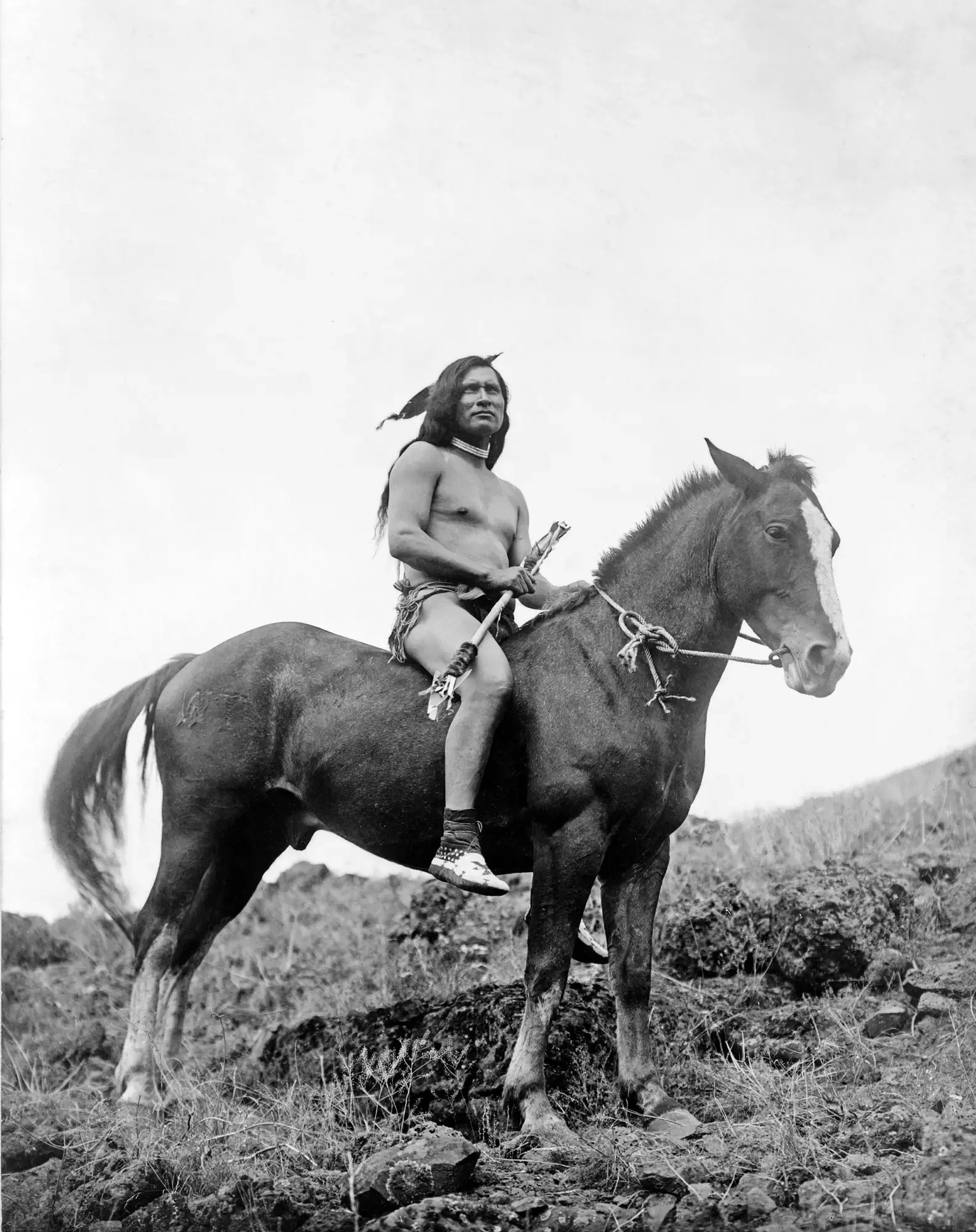 From Foot Hunters to Horse People in a Single Transformative Century (By Edward S. Curtis, Public domain)