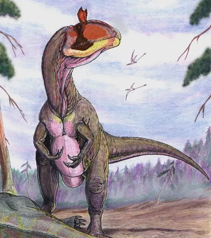 Cryolophosaurus: The Antarctic Hunter Beneath the Ice (Image Credits: Wikimedia)