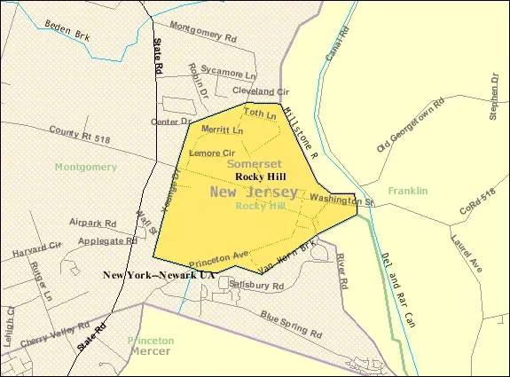 Dinosaur State Park and Arboretum, Rocky Hill, Connecticut - Jurassic Footprints in New England (United States Census Bureau, Public domain)