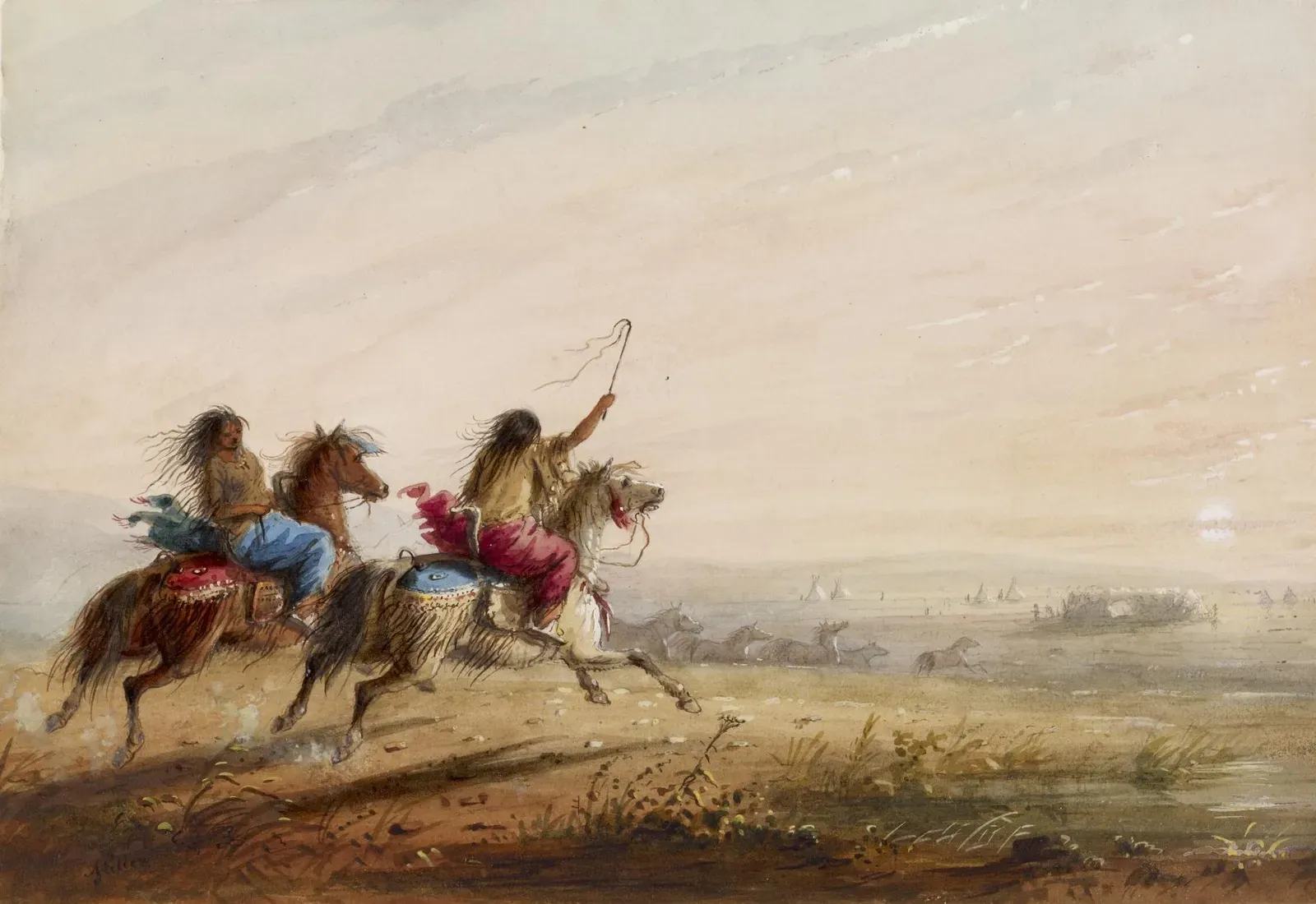 Training from Childhood: Learning to Ride Almost Before Walking (Walters Art Museum: Home page Info about artwork, Public domain)