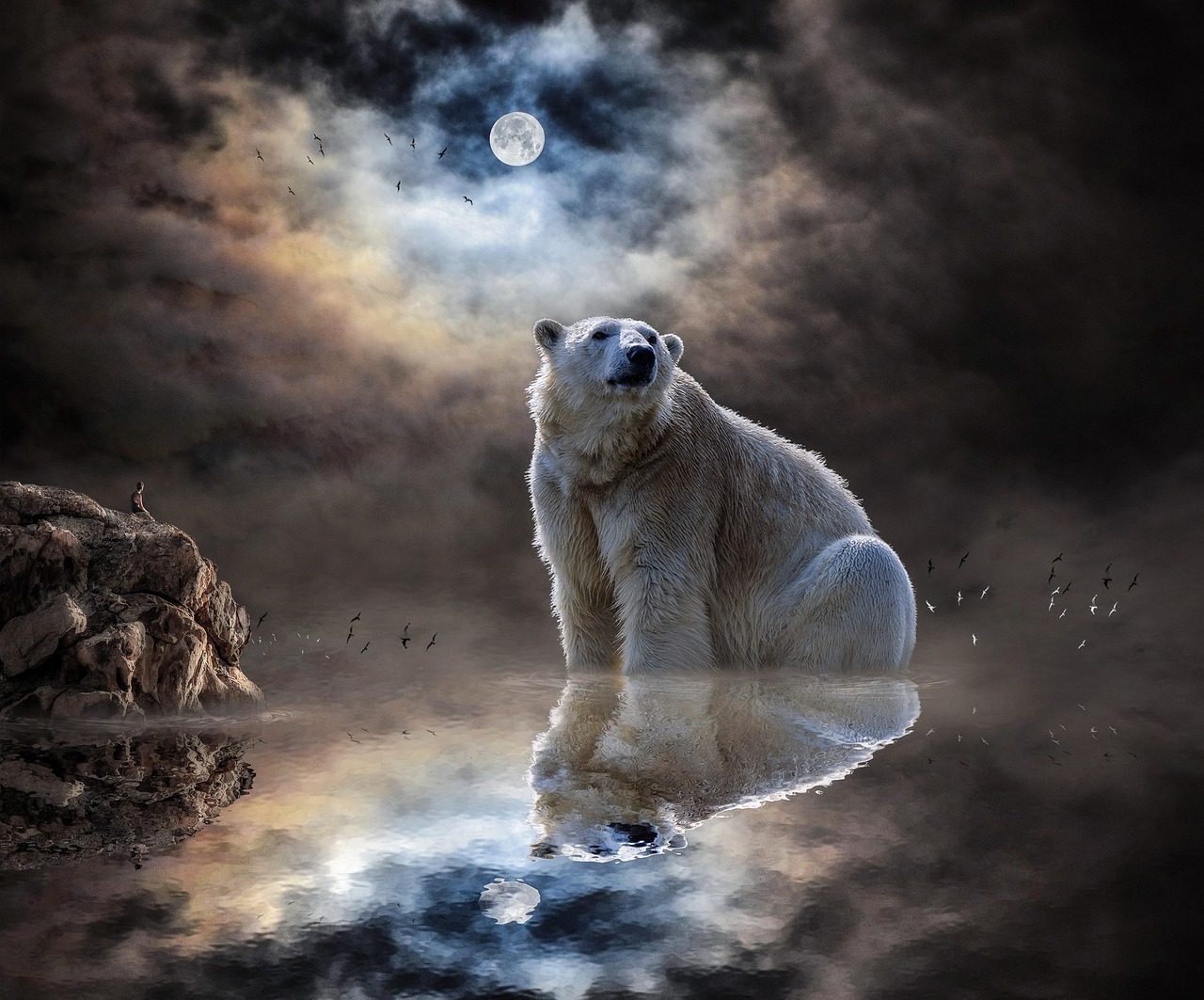 The Bear: Strength Through Reflection (Image Credits: Pixabay)