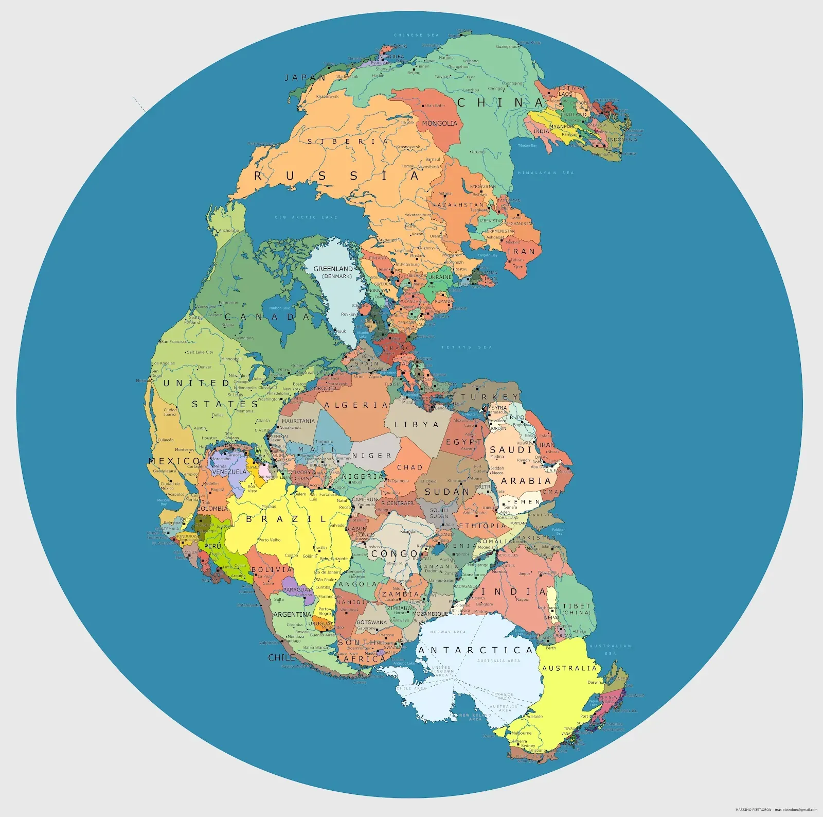 When the World Was One Giant Landmass (Image Credits: Wikimedia)
