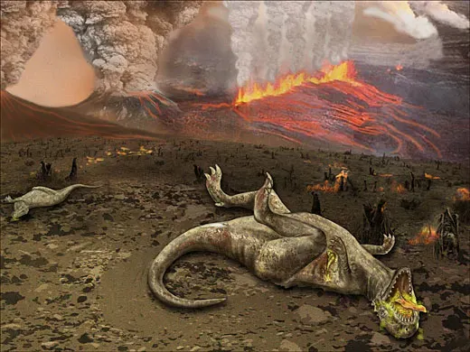 Deccan Traps Volcanism: A Planet Under Slow Siege (By National Science Foundation, Zina Deretsky, Public domain)