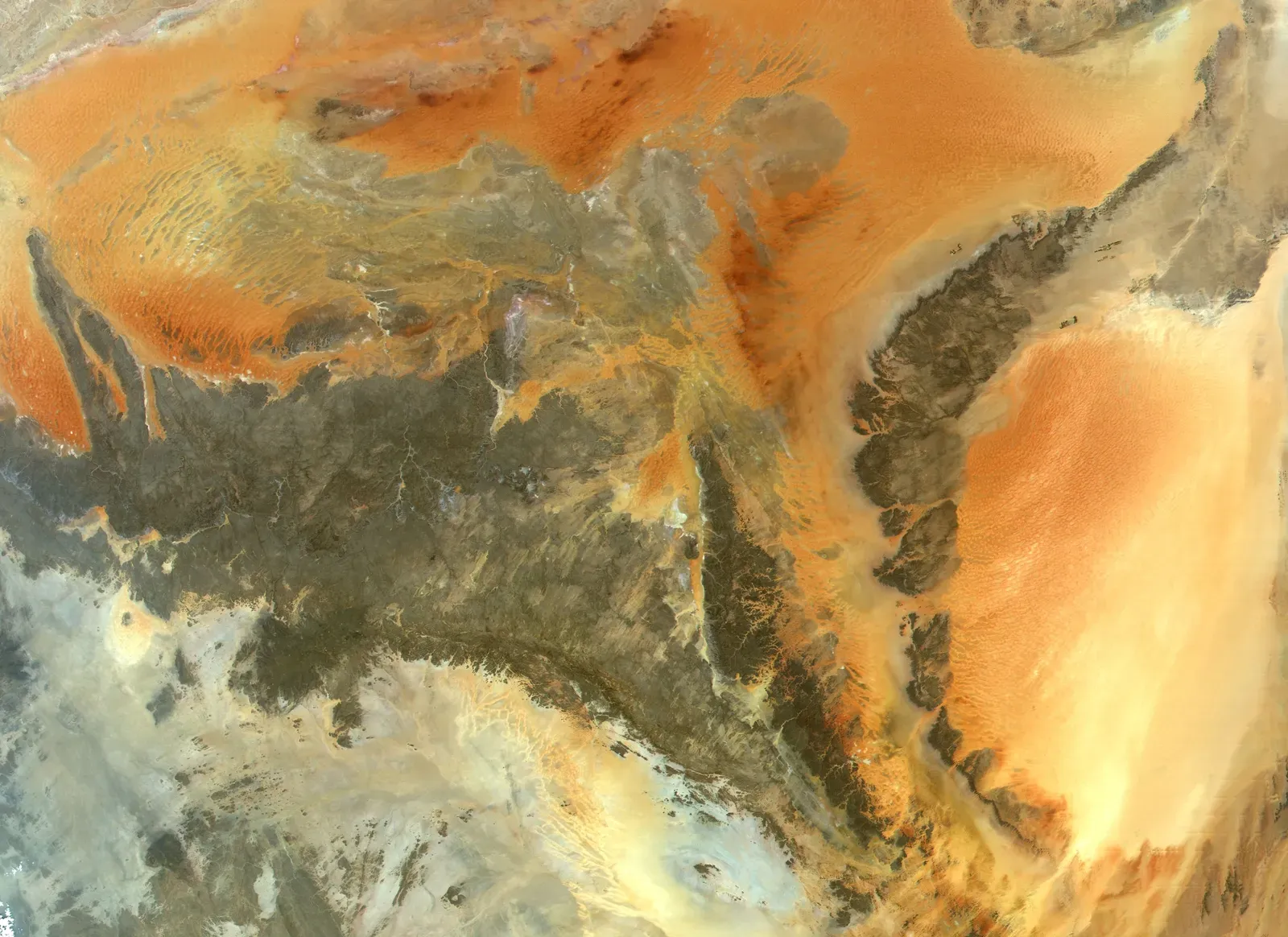 The Nile’s Arid Ancestors Beneath the Sahara (By NASA -- Image courtesy Luca Pietranera, www.telespazio.it/ Telespazio , Rome, Italy, Public domain)