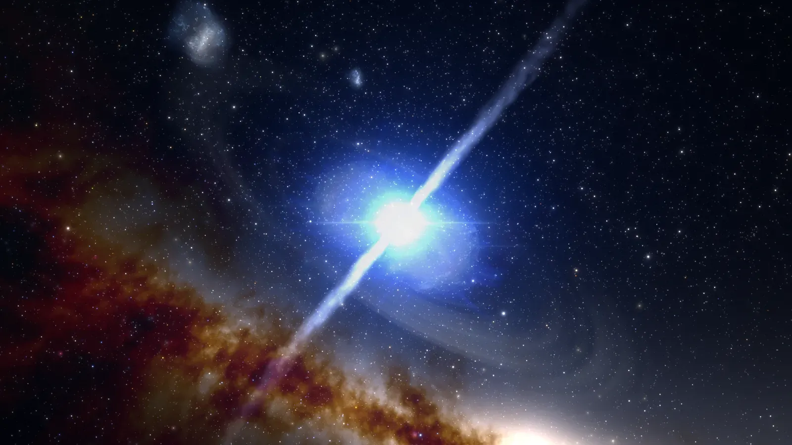 From the First Light to Aries: The Universe Learns How to Ignite (Neutron Star Merger in the Early Universe, CC BY 4.0)