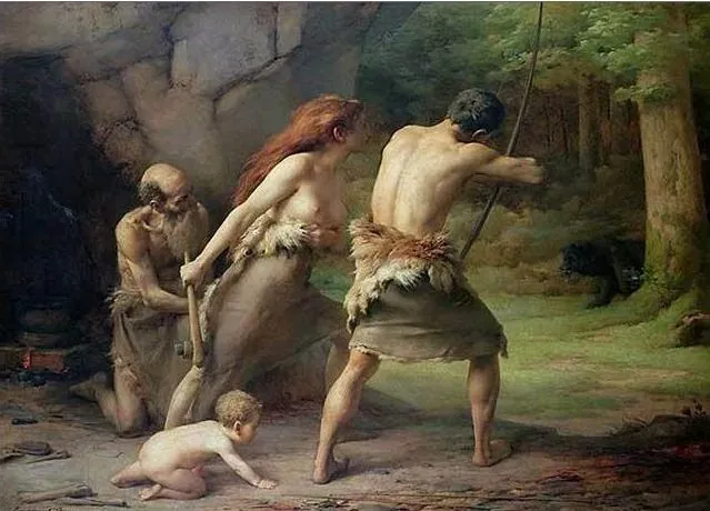 #9 - "Men Hunted, Women Gathered" As If Bones Proved It (By Emmanuel Benner, Public domain)