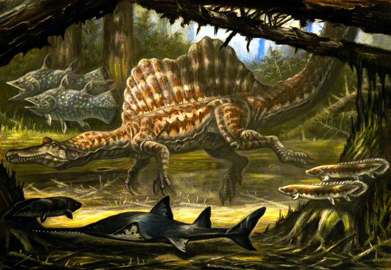 Spinosaurus and the Cretaceous African Waterways: Born to Swim (Image Credits: Wikimedia)