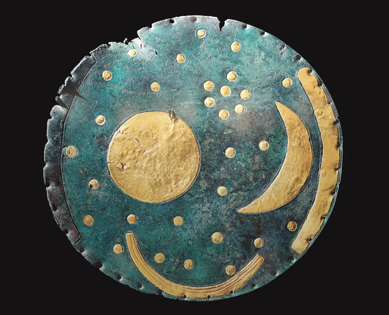 The Nebra Sky Disc: When Prehistoric Metalworkers Painted the Heavens (By Frank Vincentz, Public domain)