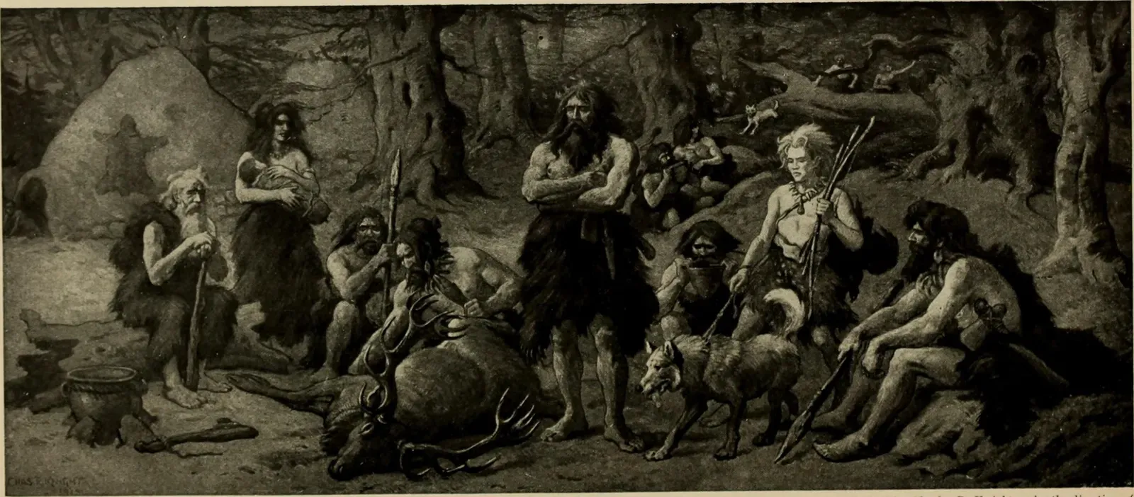 Following the Herds: How Megafauna Shaped Human Migration (By Internet Archive Book Images, No restrictions)