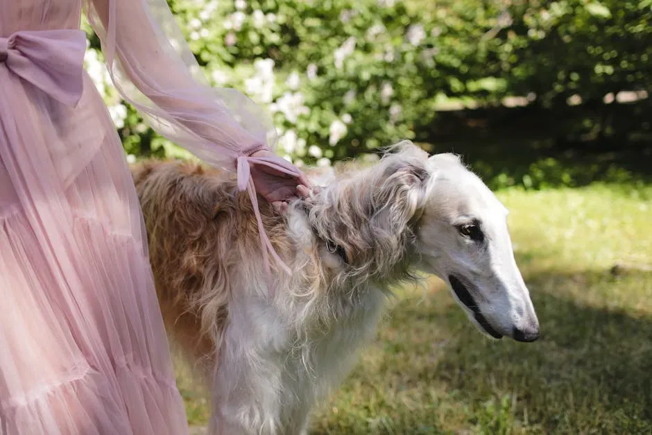 12. Borzoi: Aristocratic, Graceful, and Gloriously Dry (Image Credits: Pexels)