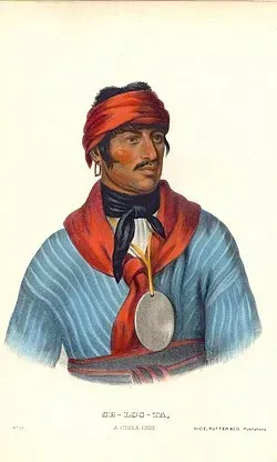 Cultural and Spiritual Influence Through the Green Corn Ceremony (Image Credits: Creek Warrior: Wikimedia)