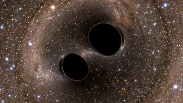 Black Hole Mergers and the Music of Gravitational Waves (By Simulating eXtreme Spacetimes Lensing (SXS), CC BY-SA 4.0)