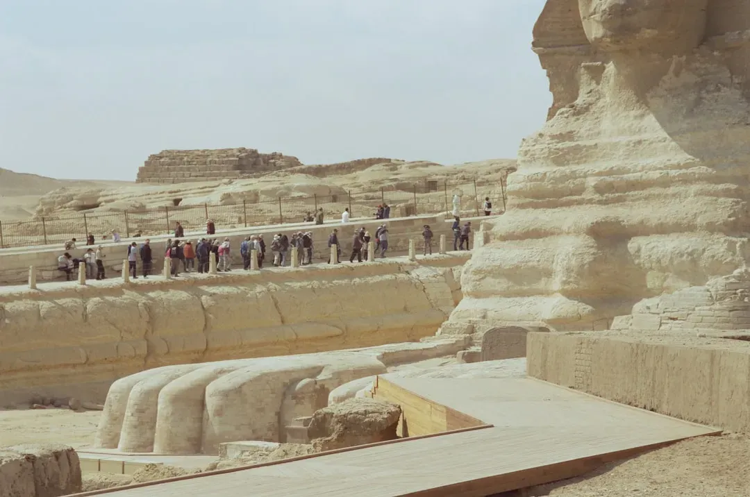 3. The Rectangular Anomalies Detected under the Sphinx’s Paws (Image Credits: Unsplash)