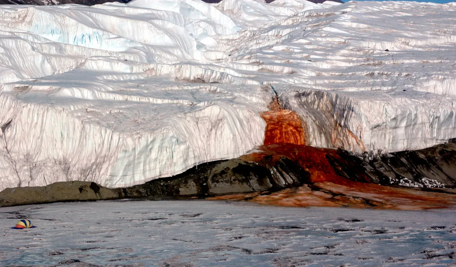 Blood Falls: Antarctica's Crimson Flow (Image Credits: Wikimedia)