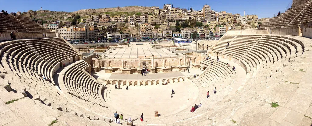 #6 - The Roman Theater of Amman, Jordan: Hillside Geometry That Defies Shaking (jcookfisher, Flickr, CC BY 2.0)