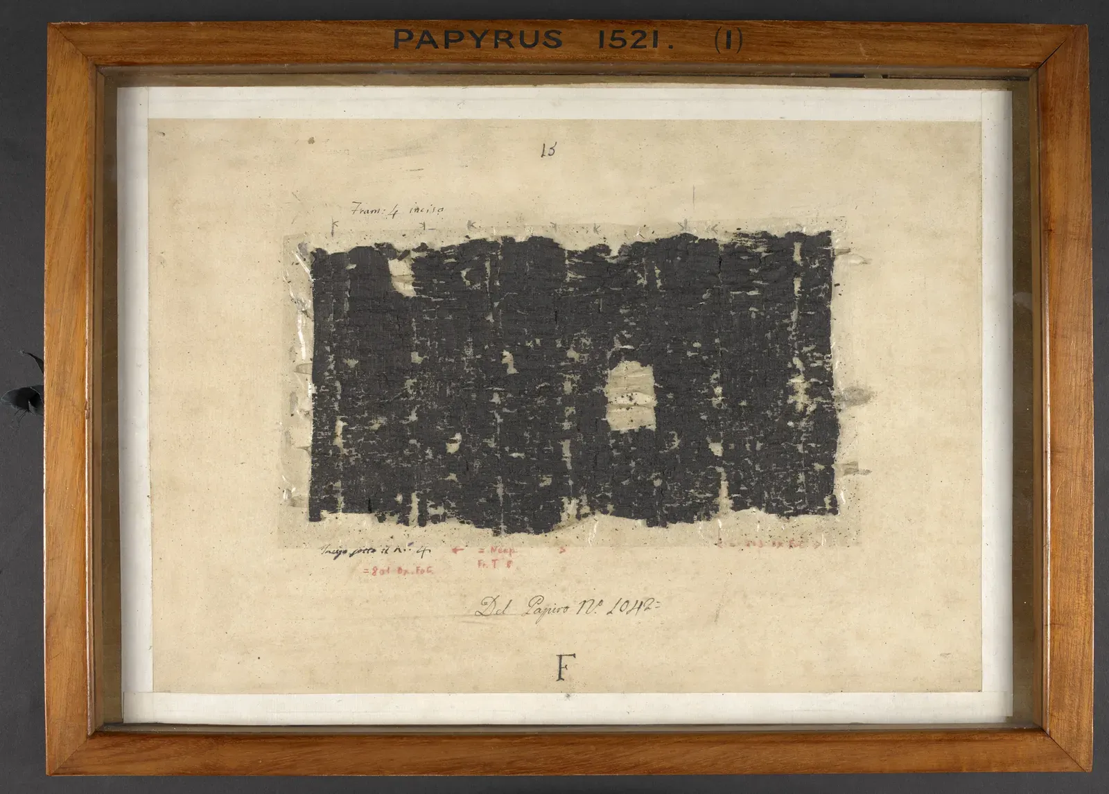 #4 The Herculaneum Library: Scrolls Turned to Charcoal Yet Still Legible (By unknown, held at British Library, Public domain)