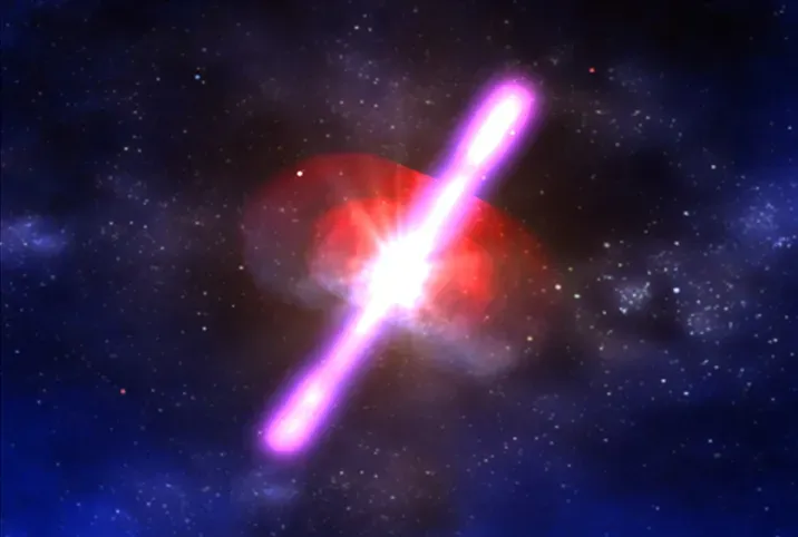 Gamma Rays: The Universe at Its Most Violent (Illustration of a Gamma-Ray Burst, Public domain)