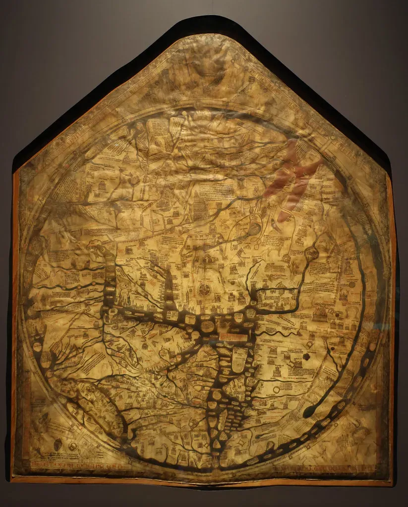17. The Hereford Mappa Mundi and Lands Inhabited by Marvels (ahisgett, Flickr, CC BY 2.0)
