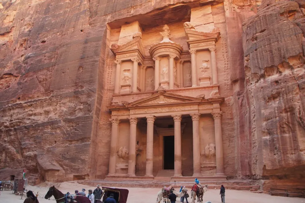 #10 Petra: A Rose-Red City Hiding in the Rock (Image Credits: Rawpixel)