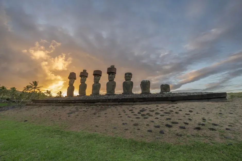 #10 - Ahu Akivi, Easter Island: Moai That Watch the Equinox Sun (Image Credits: Pexels)