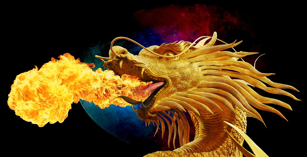 Dragons of the Sky: Fire Meets Wind (Image Credits: Pixabay)