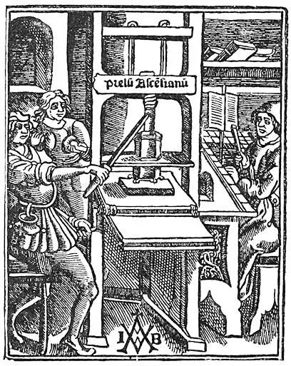 #13: Medieval Printed Books and the Reconstructed Print Shop (Dictionnaire encyclopédique Trousset (Trousset encyclopedia), Paris, 1886 - 1891. Scan from [1], Public domain)