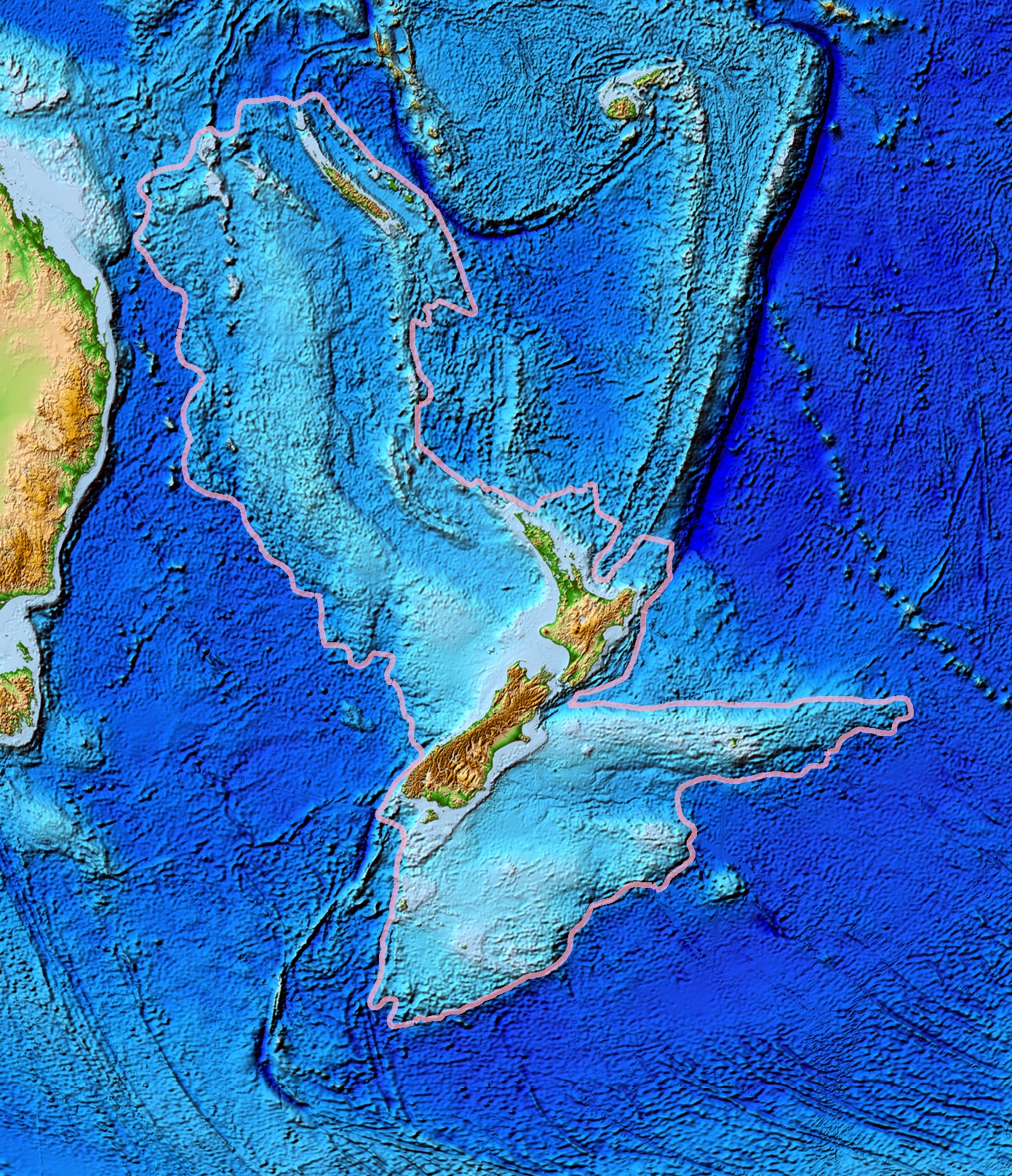 The Case for Zealandia (Image Credits: Wikimedia)