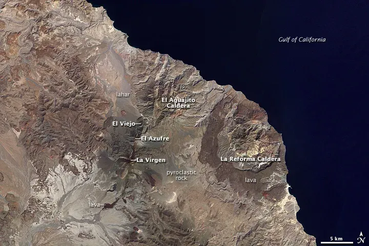 The Gulf of California, Mexico (By Jesse Allen, NASA. Original Description by Rebecca Lindsey, Public domain)