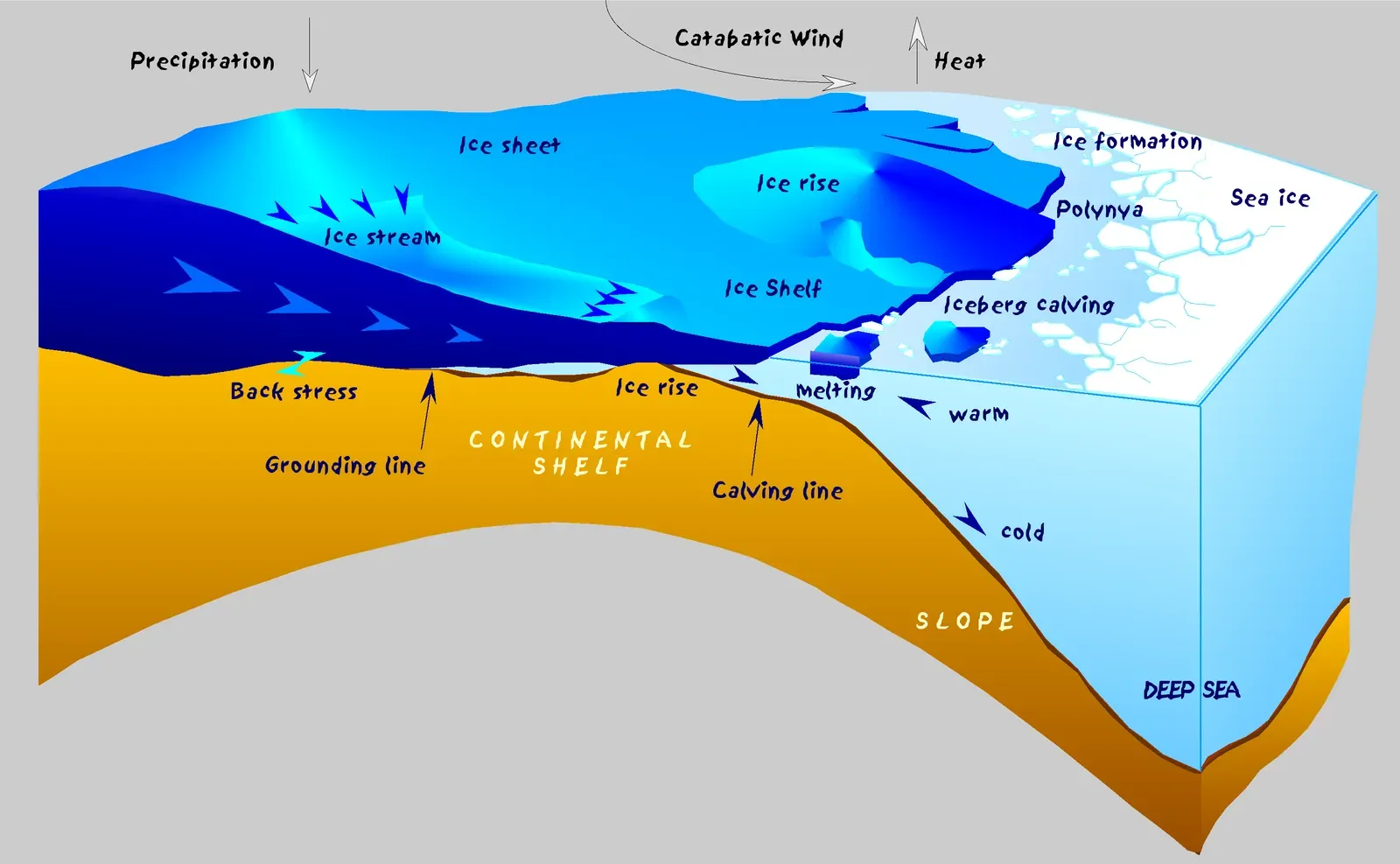 The Subglacial “Rivers” Beneath Antarctica’s Ice (By Hannes Grobe, Alfred Wegener Institute for Polar and Marine Research, Bremerhaven, Germany, CC BY-SA 2.5)