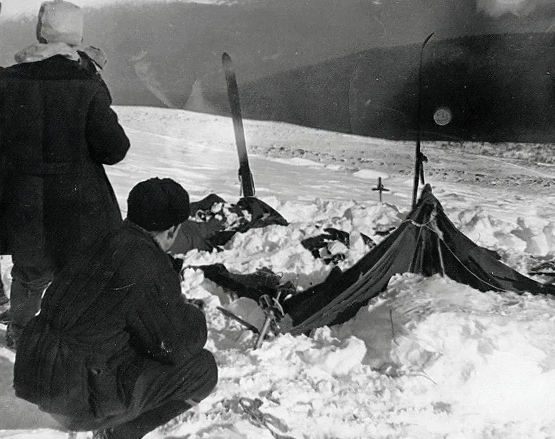 The Dyatlov Pass Incident: Nine Hikers, Infinite Questions ("Mysterious Deaths of 9 Skiers Still Unresolved", Public domain)