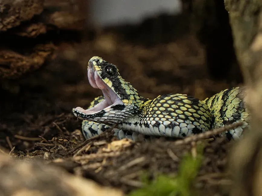 The Split Second of Impact: Fangs, Venom, and Skin (Image Credits: Pexels)
