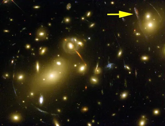 Early, Overmassive Galaxy Clusters That Formed Too Fast (Optical image of the massive galaxy cluster A 2218, CC BY 4.0)