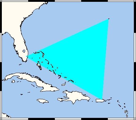 The Bermuda Triangle: Where Navigation and Time Go Awry (Image Credits: Wikimedia)