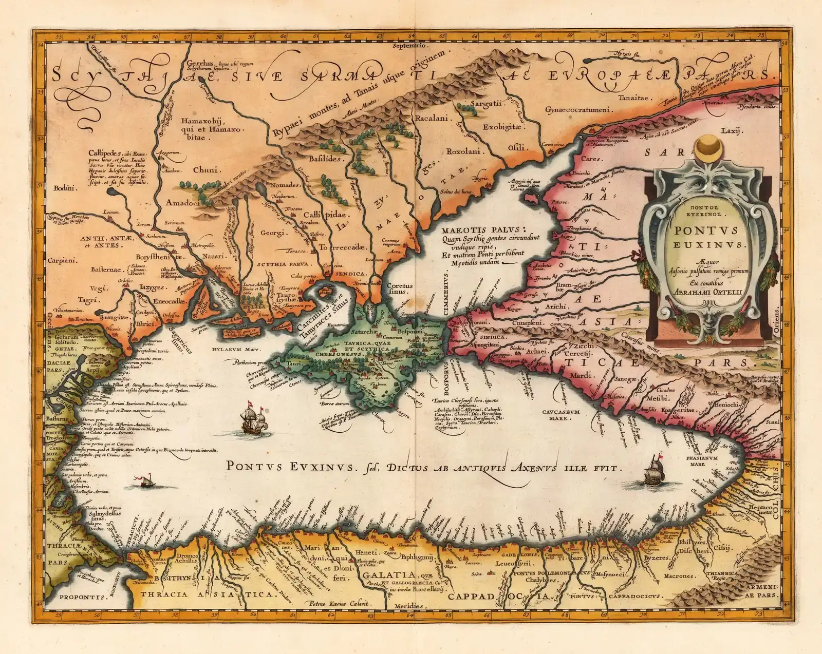 Ancient Maps Showing Impossible Coastlines (By Abraham Ortelius, Public domain)