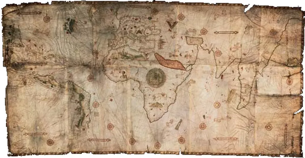 #5 - The Caverio Map and a North America Europe Barely Touched (Original picture was obtained from here. Then screenshot was vastly modified by me (User:Tarikash)., Public domain)