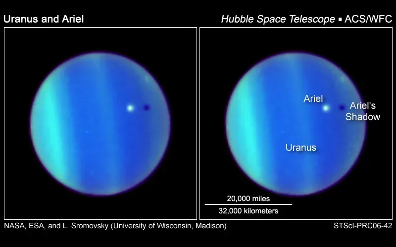 The Tilted Spin of Uranus: A Planet Knocked Sideways - or Something Stranger? (Image Credits: Wikimedia)