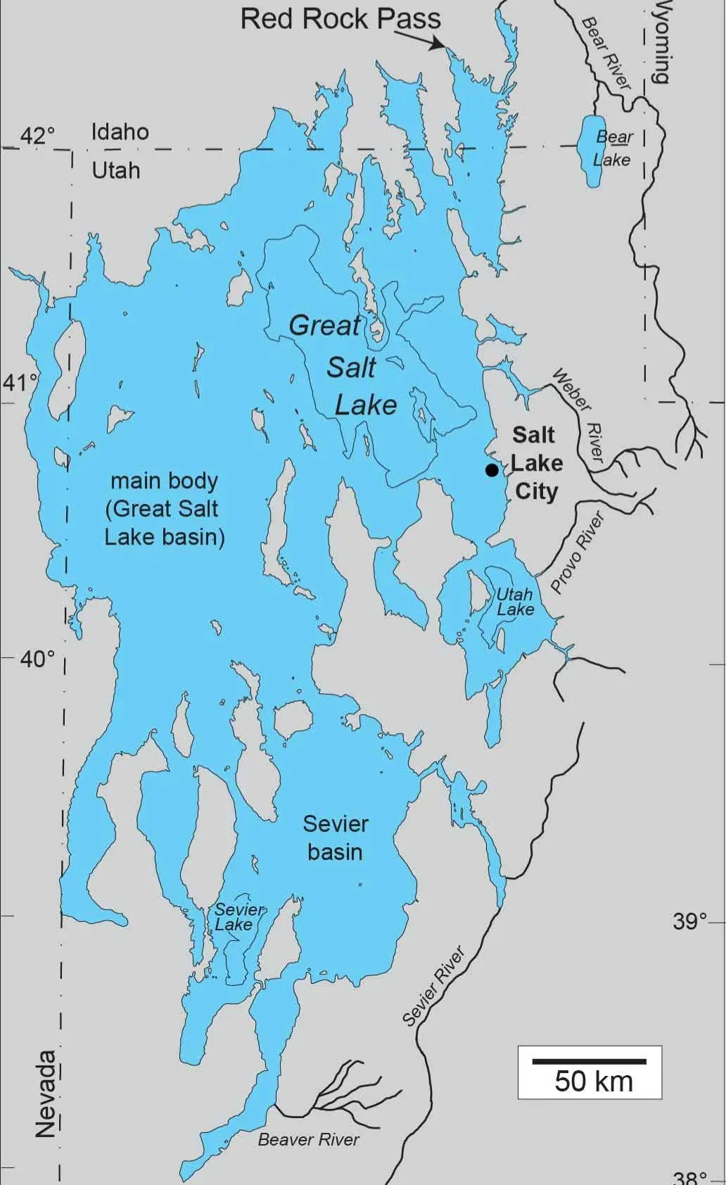 2. The Lake Was Bigger Than Today’s Great Salt Lake by a Shocking Margin (Image Credits: Wikimedia)
