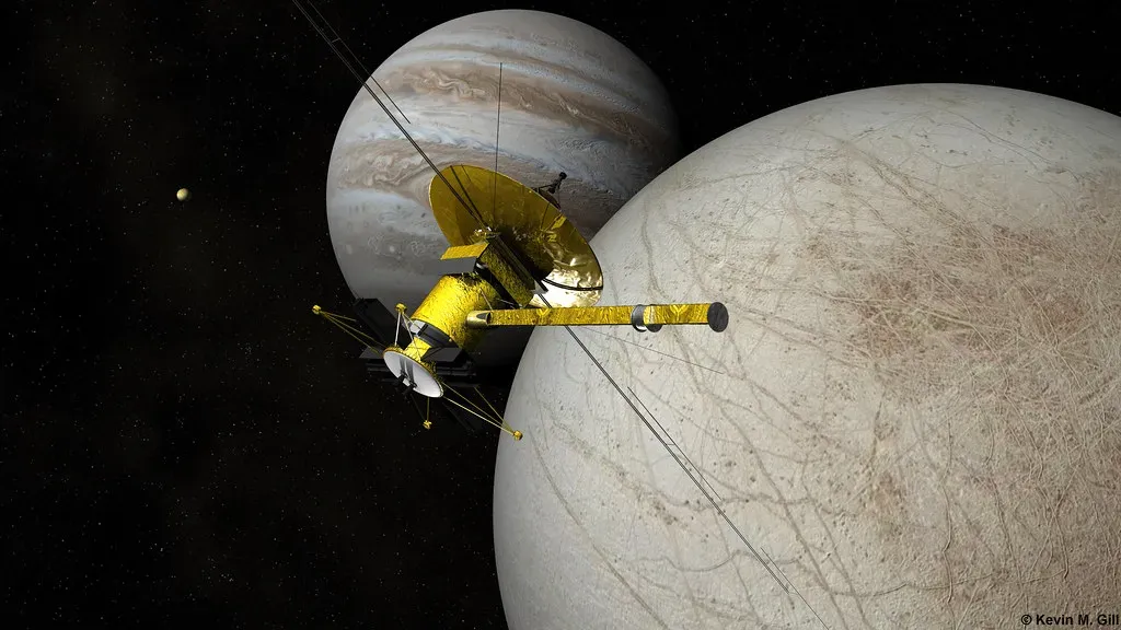 The Europa Clipper Mission: A New Pair of Eyes on an Ocean World (Kevin M. Gill, Flickr, CC BY 2.0)