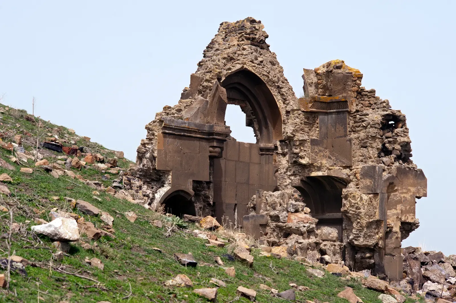 #6 - Ani, Turkey: The "City of 1,001 Churches" Left to the Wind (By User:Ggia, CC BY-SA 3.0)