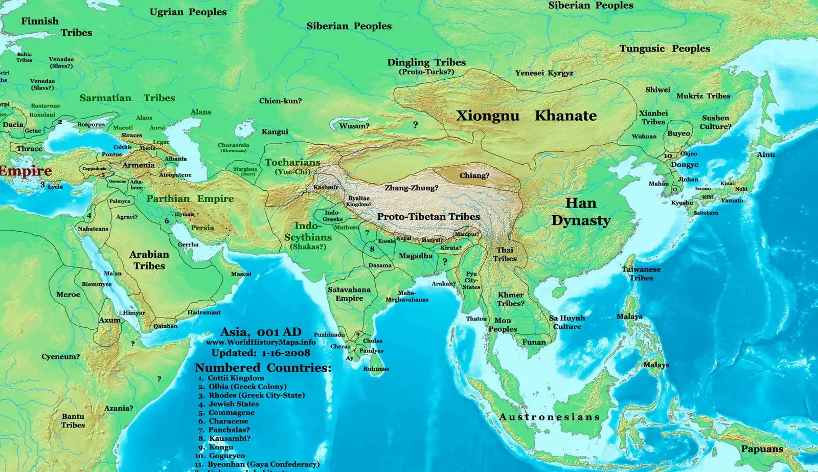 #4 - The Xiongnu Empire: The Nomads Who Inspired the Great Wall (Transferred from en.wikipedia to Commons by Undead_warrior., CC BY 3.0)