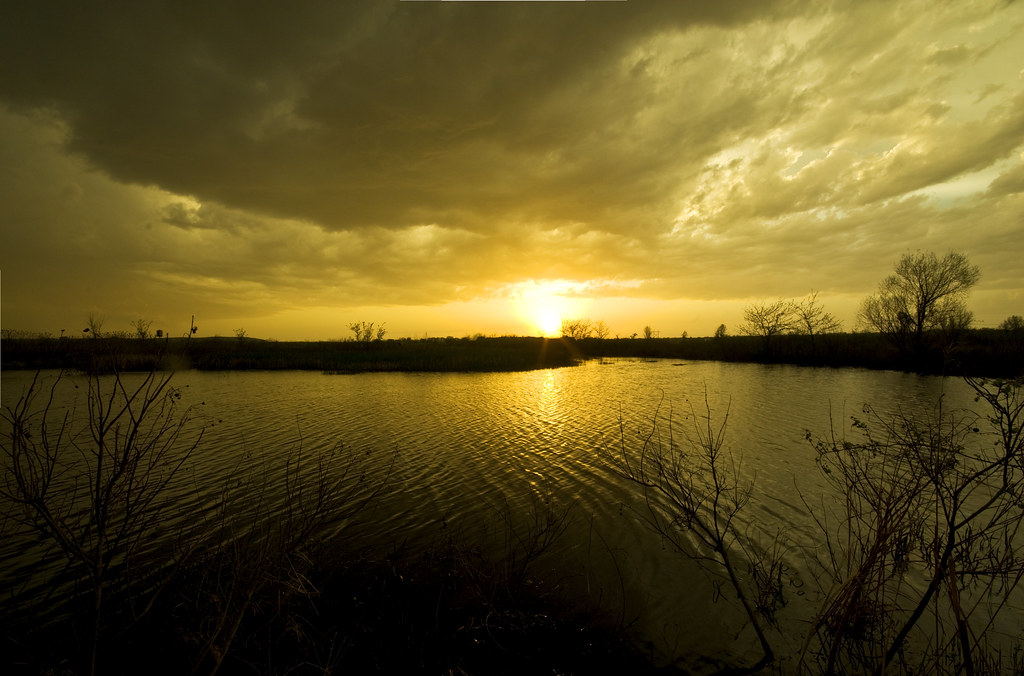 When Sunset Meets the Storm (Image Credits: Flickr)