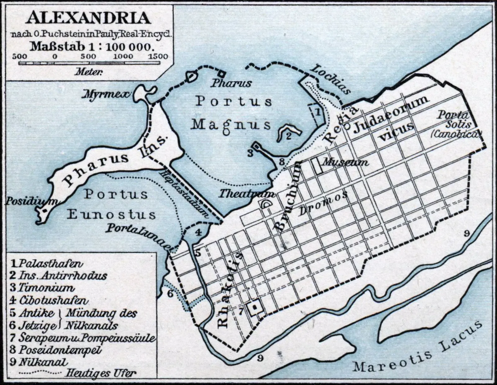 Ancient Alexandria: Cleopatra's Sunken Palace (Image Credits: Wikimedia)