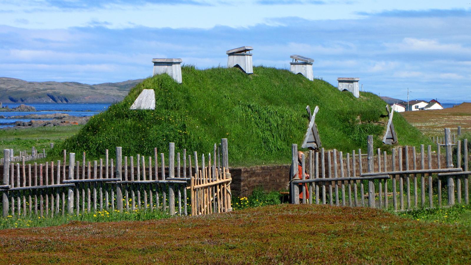 The Settlement at L'Anse aux Meadows Likely Marks His Landing Site (Image Credits: Wikimedia)